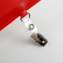 구멍이 있는 명찰 사원증 이름표 투명 플라스틱 루프 금속 악어 클립 GS0601044A, 단품