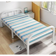 고시원침대 기숙사 현대식 단단한 원룸싱글침대, 17.유럽식 은회색-스틸프레임-190X80