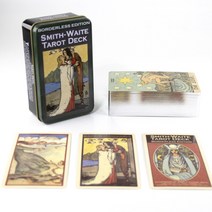 타로카드 초보 타로 카드 예쁜 골든 운세 유니버셜 아르누보 골든 아르누보 타로 데크 보드 게임 카드 신비, 05 as the Picture