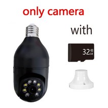 cctv 카메라 감시 네트워크5 27 전구 야간 투시경 풀 컬러 자동 인간 추적 4 디지털 줌 비디오 보안 모니터, 블랙 32g