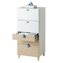 한샘(가구) 한샘 모모로 서랍장 5단 600 원목다리형, 1. 화이트(A)