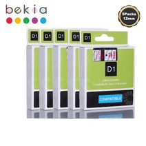 Bekia-45013 45010 라벨링 테이프 카트리지 D1 12mm 리본 Dymo 라벨관리자 라이터 메이커 280 160 210 호, 03 red on clear