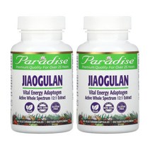 Paradise Herbs Jiaogulan 파라다이스 허브 자오굴란 돌외 추출물 60캡슐 2개