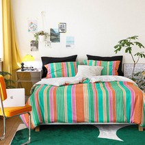 팝 스트라이프 뱀부 시어서커 여름 침구세트 SS/Q/K