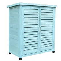 소형 조립식 창고 전원주택 야외 캐비넷 농기구 보관함 옥상 간이 미니, 블루