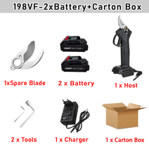 충전전지가위 전지가위 makita 18v 배터리 정원 도구에 대한 효율적인 198vf 전기 무선 전정 정원 도구 과일 나무 분재, 유형 2 - 검정색