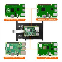 OSOYOO 7 인치 DSI 터치 스크린 LCD 디스플레이 휴대용 정전 용량 모니터 800x480 라즈베리 파이 4 3 2, 한개옵션0