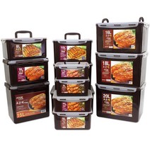 조은락 밀폐용기 코코아 모음/2.4L~20L/반찬통/김치통/투명용기/김치밀폐용기/밀폐용기/보관용기/코코아락, 10. 조은락 코코아 탱크 15L (2핸들)