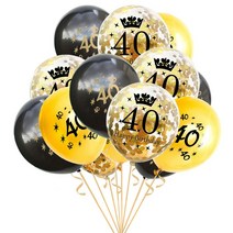 웨딩 촬영 소품 토퍼 브라이덜 샤워 파티 ZLJQ 생일 사진 부스 결혼 기념일 성인 장식 남자 여자 DIY 포토부스 18 30 40 50 60, 4.40th balloon set