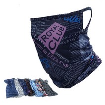 패션 쿨 멀티스카프 귀걸이형 넥워머 마스크 쿨스카프, 다이아블루