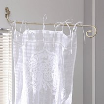 메종드블랑 엔틱 프렌치 무빙 커튼봉, 화이트골드