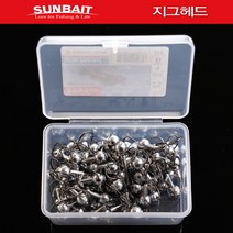썬베이트 지그헤드 대용량 루어바늘, 1/32oz
