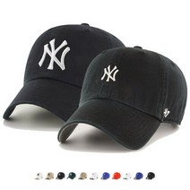 47브랜드 MLB LA다저스 NY양키스 볼캡 모자, NY양키스 스몰로고 블랙.