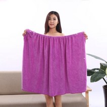 인 사우나 찜질방 황토방 황토 이동식 농막 황토찜질방 황토방시공 돔사우나 귀농여성용 부드러운 목욕 타월 마이크로 화이버 목욕 가운 여성용 성인용 가정용 섬유 목욕 및 타월, 01 퍼플, 85x135cm, 1개