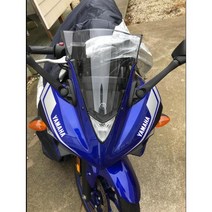윈드 스크린 2014 2015 2016 2017 2018 야마하 YZF-R25 YZF R25 YZF-R3 R3 윈드 스크린 디플렉터 윈드 실드 연기 이리듐, Transparent