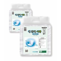 내 안에 사랑 성인용 속기저귀 일자형 대형 54cm x 22cm, 30매, 2개