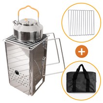 접이식 화로 그릴 캠핑 화로대 숯불 스텐 불멍 차콜스타터, 2.프리미엄 그릴 차콜스타터, 1개