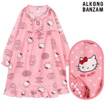 알콩단잠 유아동 주니어 드레스 로얄 헬로키티 면 파자마 수면잠옷