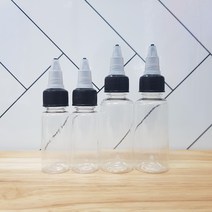 다올마켓 일체형 뾰족캡 PET 뾰족공병 스포이드공병 다용도 액상소분용기, 20ml 일체형뾰족캡+투명PET공병