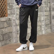 고딕지알피 조거밴딩 트레이닝바지 빅사이즈 남자여성, 그레이_PTZ_0003