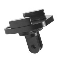 액션캠대여 초미니무선카메라 바디캠 Gopro Hero 용 1/4 인치 나사 구멍 알루미늄 퀵 릴리스 삼각대 마운트 버클 스포츠 카메라 인터페이스 어댑터 9 8 7 6 5 4, [02] Base A with adapter, [01] 범용