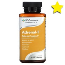 AdrenalT Adrenal Support 식물성 베지캡슐 60정, LSE00220