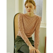 GOLD METAL WAVE KNIT_PINK