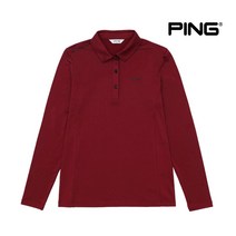 핑골프골프 여성 긴팔 카라티셔츠 어깨 레터링_12293TO952_WN, 100, WN