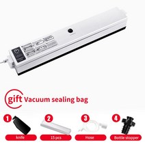 무선진공포장기 가정용진공포장기 수비드 진공압축기 진공 포장기 Sous Vide 실러 220V/110V 식품 저장 포장 가방, [02] US 110V, 05 black-2pcs