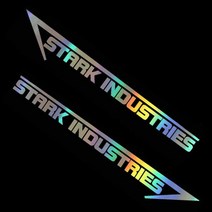 STARK INDUSTRIES 스티커 오토바이 바이크 튜닝 데칼 스티커, STARK INDUSTRIES 홀로그램