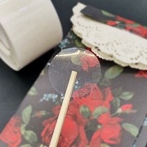 투명 원형 씰링 스티커 38mm 포장스티커 선물스티커 봉인스티커 투명스티커 편지스티커, 상세페이지 참조, 상세페이지 참조