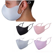 광대가리는 마스크 3개 귀안아픈 빨아쓰는 골프방한 멋있는 길이조절 블랙면 마스크 재사용, 그레이 3개