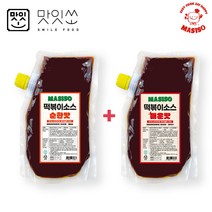 맛잇쏘 로즈솔트 함유 떡볶이 소스 순한맛 500g + 매운맛 500g, 2개