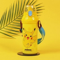 포켓몬스터 어깨끈 크로스 물통 아동 어린이 물병 480미리, 피카츄