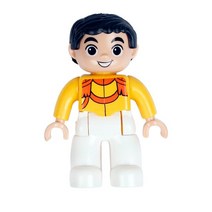 큰빌딩 블록 가족 구성원 직업 액세서리 의사 경찰 호환 벽돌 그림 모델 세트 키즈 장난감 선물, 26 Prince (P27)