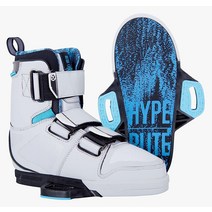 Hyperlite Riot 남성 웨이크보드 바인딩, 9, 화이트/블루
