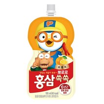 팔도 뽀로로 홍삼쏙쏙 어린이음료 오렌지, 100ml, 30개