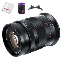 7artisans 60mm F2.8 II V2.0 APS-C 카메라 교환 렌즈 매크로 렌즈 수동식 포커스 렌치와 렌즈 수납 가방 동봉 블랙 (Sony E 마운트)