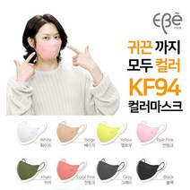 김희철 KF94 마스크 이비에 하이클래스 슬림뷰티라인 마스크 중형 M 10매 컬러 화이트 베이지 옐로우 연핑크 카키 진핑크 그레이 블랙 고성능 MB필터 숨쉬기 편한 귀편 새부리형, 그레이 중형