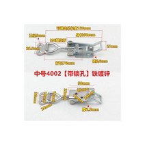 지문인식도어락 디지털 지문인식 전자 도어락 래치 캐치 토글 퀵 클램프 304 스테인레스 스틸 조정 가능한 Hasp 잠금 홈 슬라이딩 도어 가구 캐비닛 박스 하드웨어, 4002 Galvanized iron 2