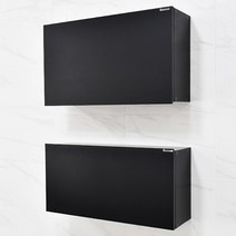 모던블랙 상하단 욕실장 화장실 인테리어 수건 수납장, 선택02_하단장, 1개