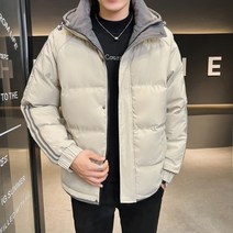 경량 조끼 패딩 남성 겨울 두꺼운 재킷 캐주얼 방풍 후드 파카 패션 캐시미어 코트