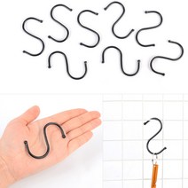 가게 매대 도구걸이 매장 파이프행거 고리 틈새 옷걸이봉 가방 모자 걸이, 사이즈, 소