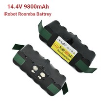로봇청소기 배터리 호환 진공 청소기 iRobot Roomba 9800 14.4 500 510 530 570 580 600 630 650 700 780 790 충전식, [02] 14.4V9800mAh 2PCS