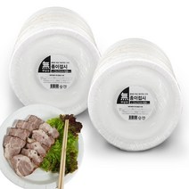 무상표 무지 종이접시 23 cm 120매, 2개