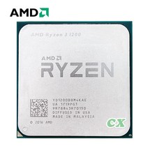 AMD Ryzen 3 1200 3.1 GHz 쿼드 코어 스레드 CPU 프로세서 YD1200BBM4KAE 소켓 AM4, 한개옵션0