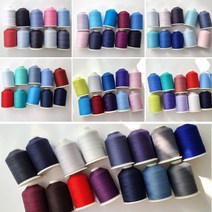 자투리 재봉실60수3합1500m 택1, 재봉실60수3합1500m C30베이비핑크