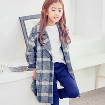 체크오버핏코트