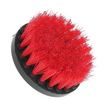 카페트 청소기 드릴 브러시 자동차 청소 미용 드릴 브러시 카펫 욕실 화장실 패브릭 전용, 빨간색 5인치 솔리드