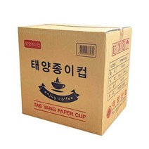 태양 일회용 종이컵 6.5온 스 1000개, 1